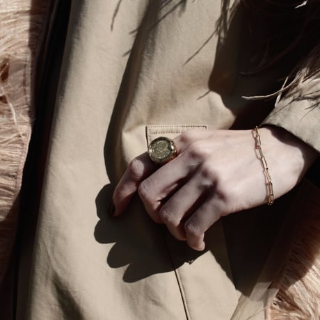 norme long frame bracelet [Unisex] / SV925＋Gold Plated