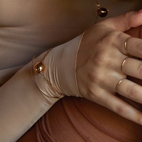 norme true circle bracelet / SV925＋Gold Plated
