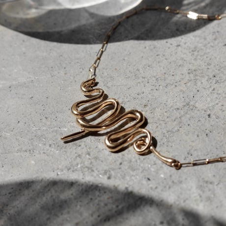 norme pulse necklace / SV925＋Gold Plated