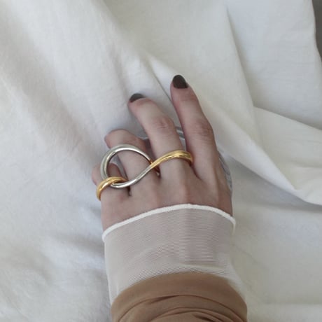Connect eight loop ring (small/2P) (mix color)