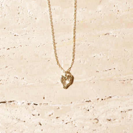 norme open heart mini necklace / SV925＋Gold Plated