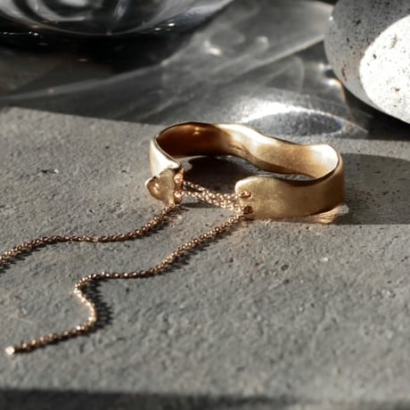 norme playing chain w ring (Matt) / SV925＋Gold Plated