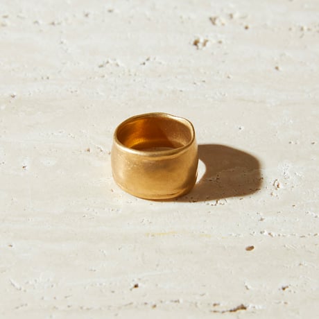 norme dew wide ring (Matt) / SV925＋Gold Plated