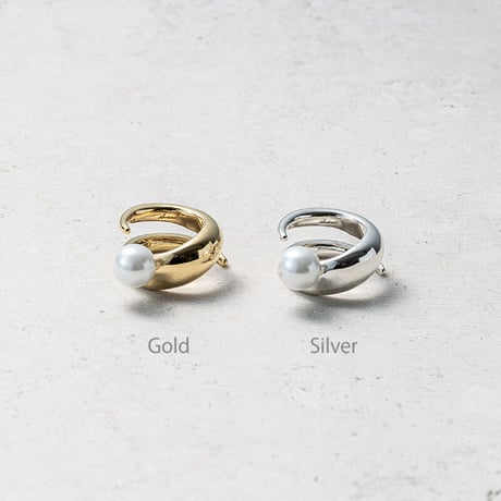 Neo coil round pearl ring
