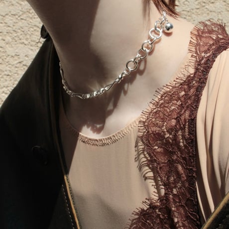 Heart barbell necklace