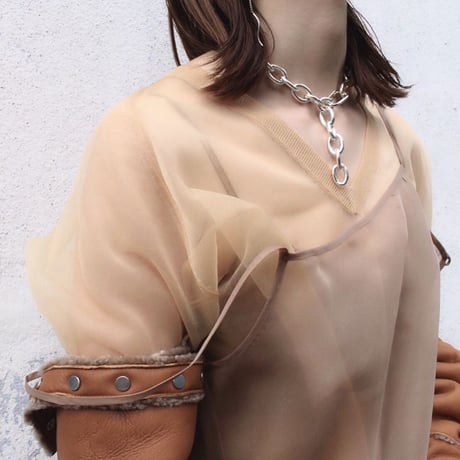 Clip large necklace