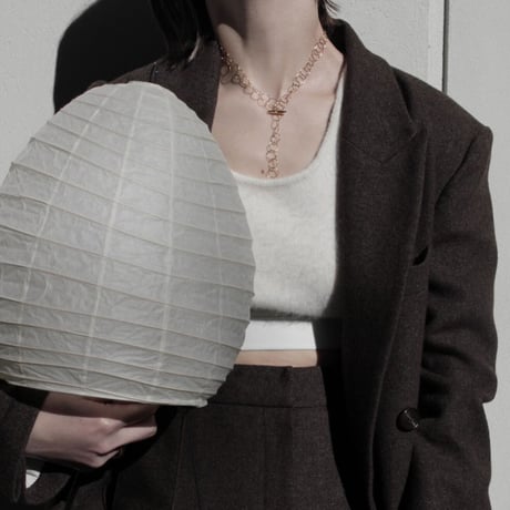 norme clear circle necklace / SV925＋Gold Plated