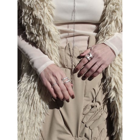 Flower cell square ring (mat)
