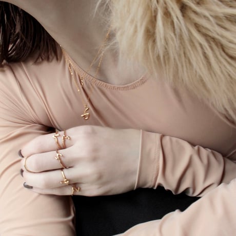 norme numbering ring / SV925＋Gold Plated