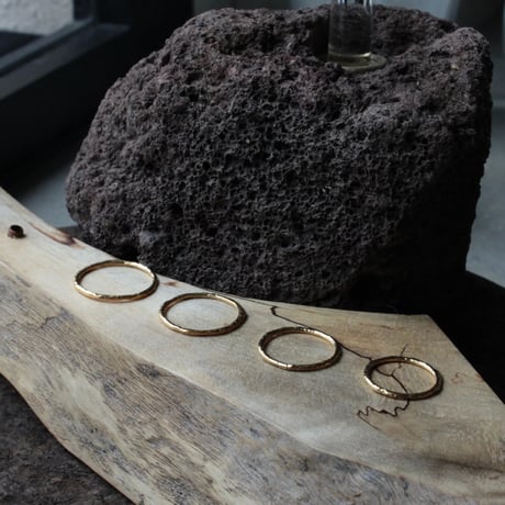norme uncut ring (1p) / SV925＋Gold Plated