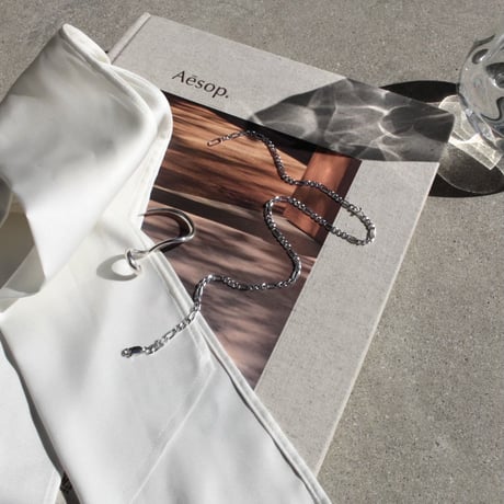 norme standard clear necklace [Unisex line] / SV925