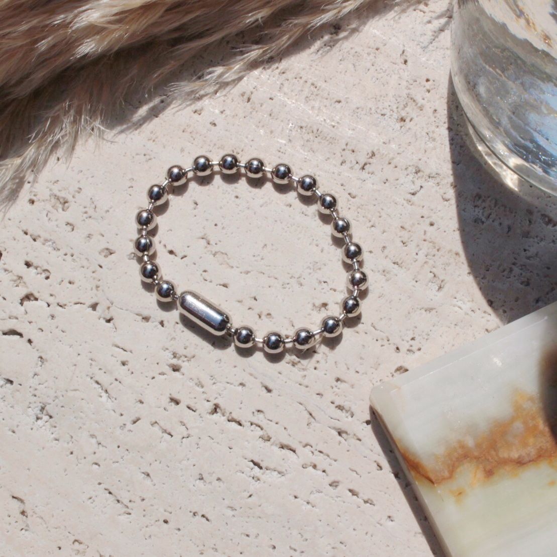 Ball chain bracelet / 6.5mm / Gross silver[Uni Ball chain bracelet / 6.5mm / Gross silver[Uni