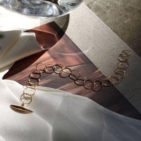 norme clear circle bracelet / SV925＋Gold Plated