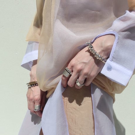 Ball chain bracelet / 6.5mm  / Gross silver［Unisex line］