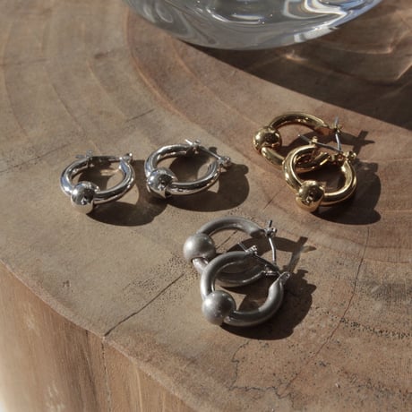 Metal furniture hoop pierce (gloss/2P) [Unisex line]