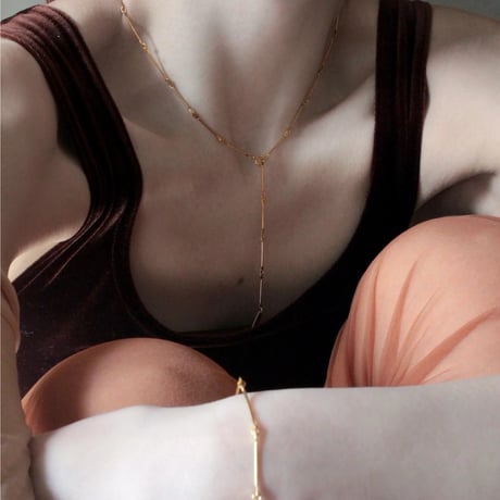 norme bamboo chain necklace (slim) / SV925＋Gold Plated