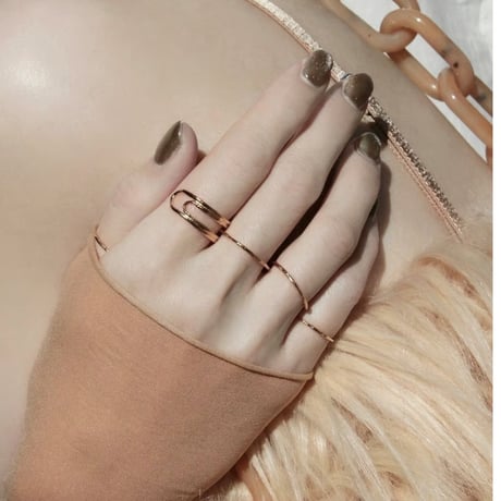 norme uncut ring (1p) / SV925＋Gold Plated