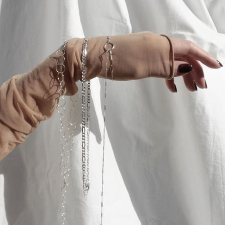 norme standard clear necklace [Unisex line] / SV925