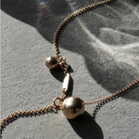 norme metal pearl necklace / SV925＋Gold Plated