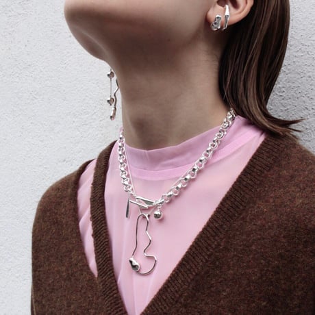 Collar necklace / Light silver