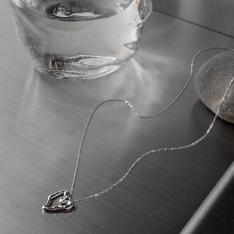 norme open heart necklace / SV925