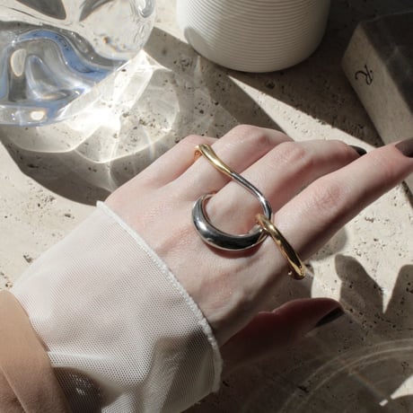 Connect eight loop ring (large/2P) (mix color)