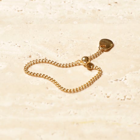 norme tag chain ring (Triangle type) / SV925＋Gold Plated