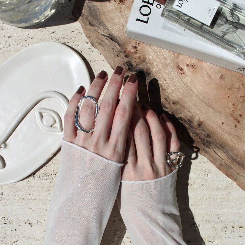 Tangled pinky ring (1P) (one color) | Soierie O