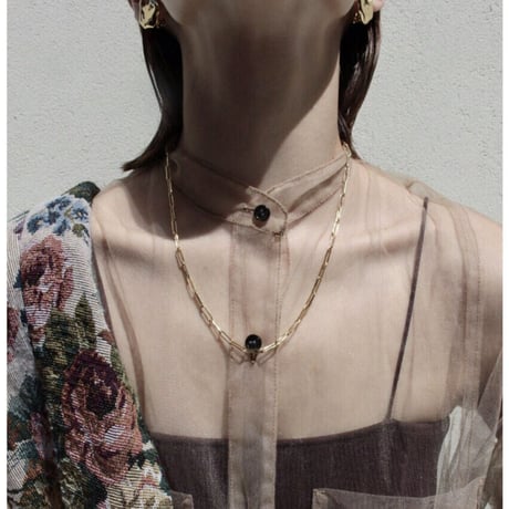 norme long frame necklace (Men's) / SV925＋Gold Plated