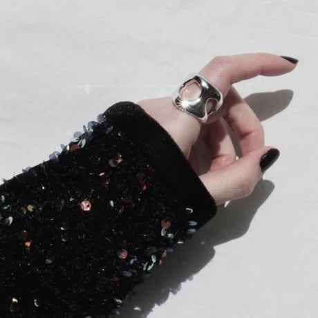 Flower cell ring (gloss)