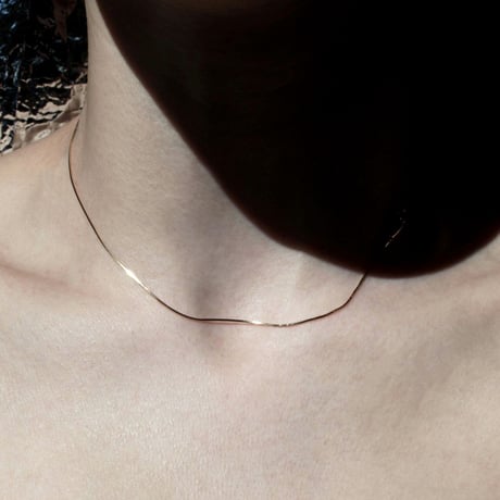norme polished necklace / K18