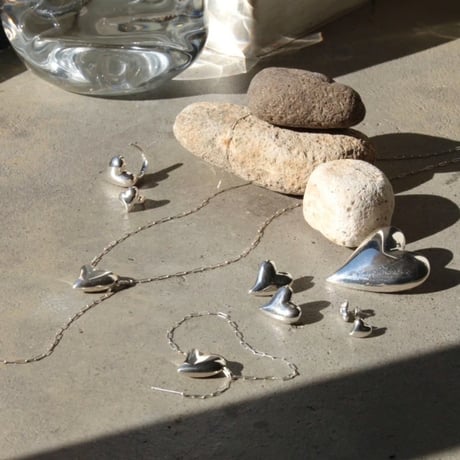 Heart mini cuff / Silver【Silver 925 product】
