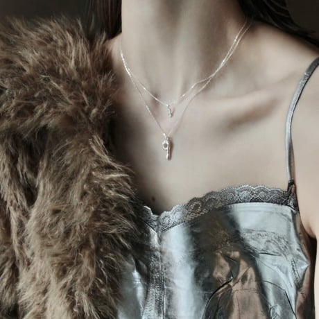 norme numbering mini necklace / SV925