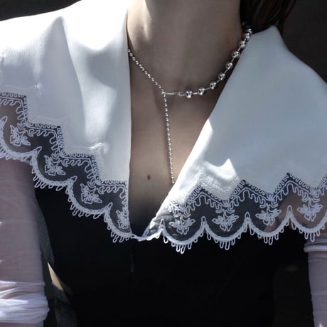 Ball chain hook necklace [Unisex line]