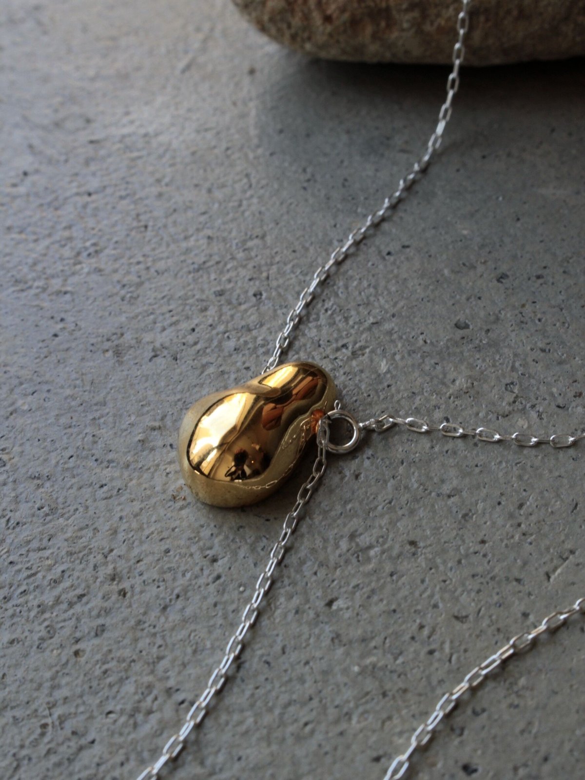 Poire long necklace | Soierie WEB STORE
