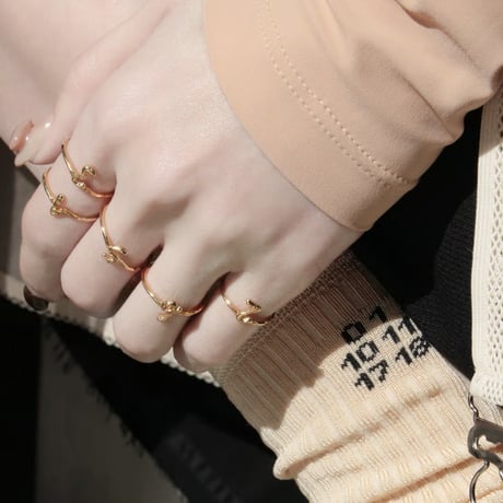 norme numbering ring / SV925＋Gold Plated