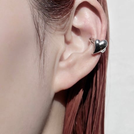 Heart mini cuff / Silver【Silver 925 product】