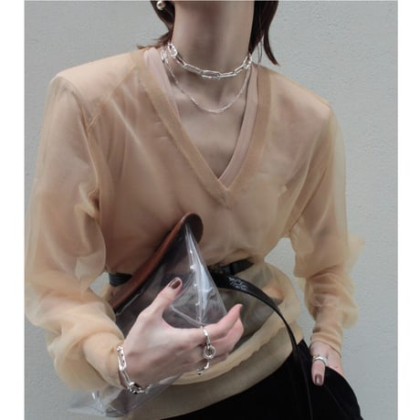 norme long frame necklace (Men's long type) / SV925
