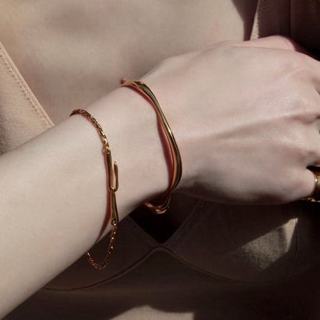 norme dew snake bracelet / SV925＋Gold Plated