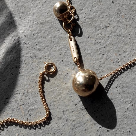 norme metal pearl necklace / SV925＋Gold Plated
