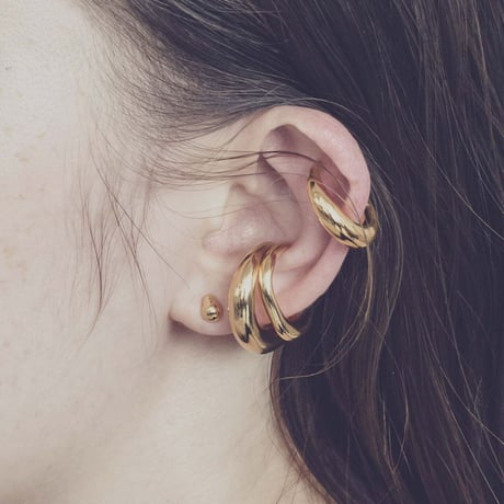 norme drop pierce / SV925＋Gold Plated
