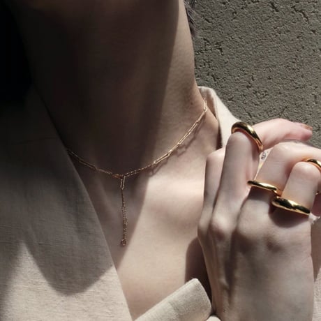 norme shimmer necklace / K18