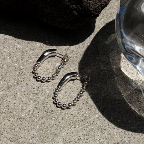 Ball chain hoop pierce [Unisex line]