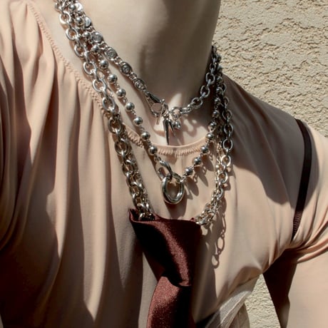 Dark metal necklace