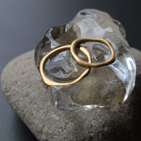 norme dew slim ring (Matt) / SV925＋Gold Plated
