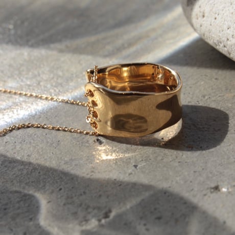 norme playing chain ring / SV925＋Gold Plated