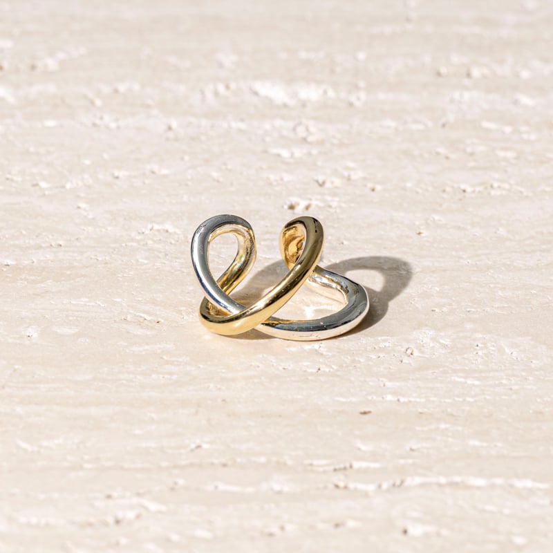 Connect loop earcuff ring (mix color) | Soierie
