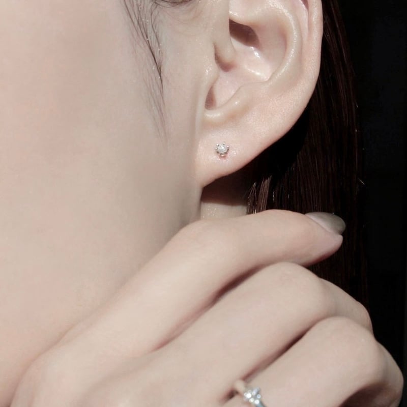 norme diamond pierce (2p) / SV925 | Soierie Onl