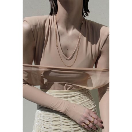 norme third necklace / SV925＋Gold Plated