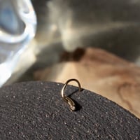 norme diamond curve pierce (1p) / SV925＋Gold Plated